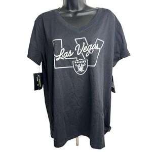 Las Vegas Raiders‎ Shirt Womens XL Black NFL Football Standard Fit Nike LV Tee